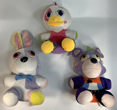 Five Nights At Freddy s FNAF Security Breach Plush Lot Of 3 All Older 2016