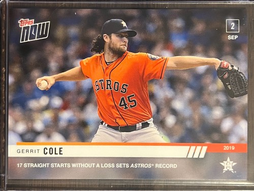 2019 Topps Now 786 Gerrit Cole