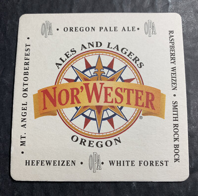 Nor  Wester Craft Beer Coaster  Portland Oregon