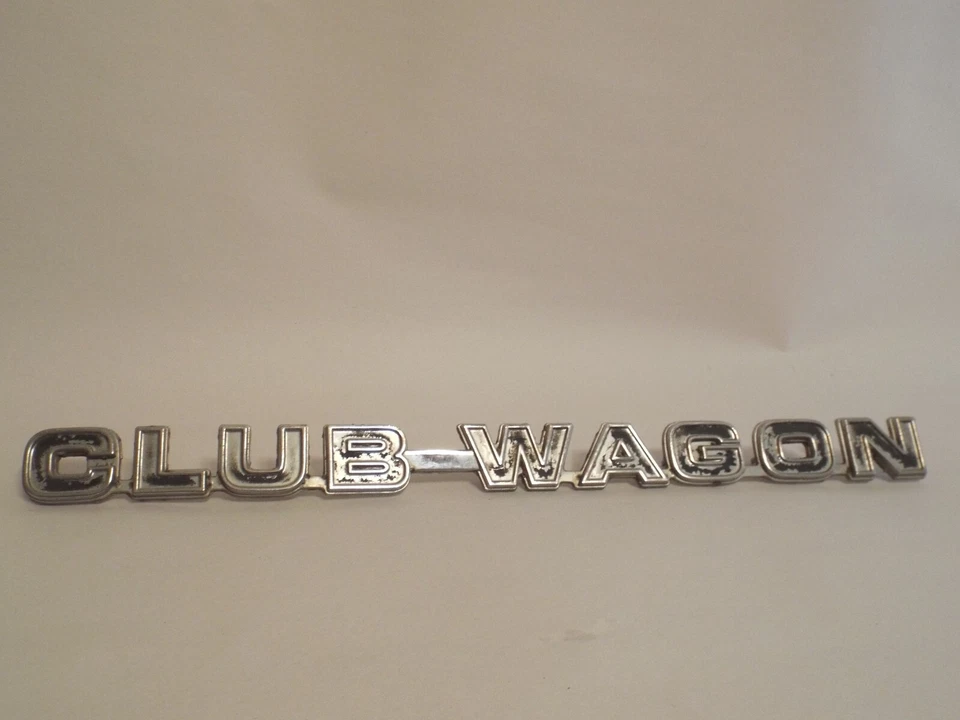 Emblema Club Wagon 1975 1977 1978 1979 1980 1981 Ford Econoline E150 E250 E350 L Foto 3 de 4