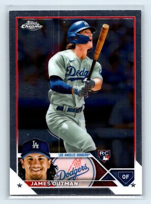 2023 Topps Chrome James Outman Rookie RC #395 Dodgers