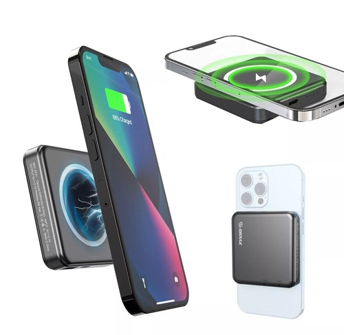 Esoulk 5000mAh 5W Magnetic Wireless Power Bank | Black - Picture 2 of 7