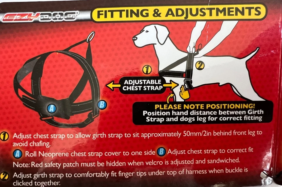 EZYDOG ремень регулируемый груди пластина первоклассный собаки ремень с Ярлыками 🐶 маленький - Изображение 3 из 4