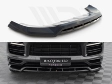 Maxton Design Front Splitter for Porsche Cayenne Sport Design MK3 Gloss Black