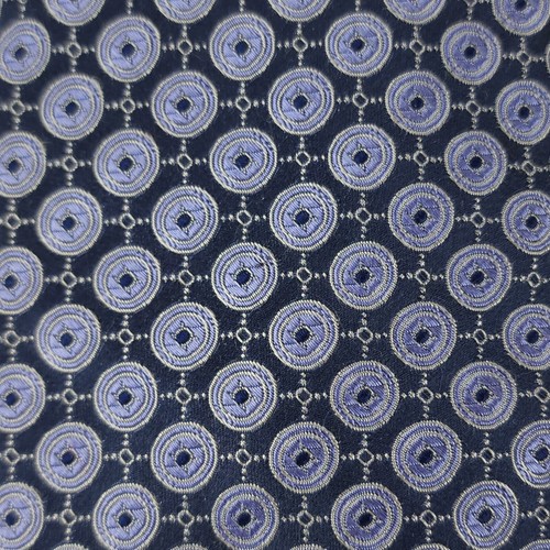 Ike Behar Silk Tie Geometric Circles 58" USA