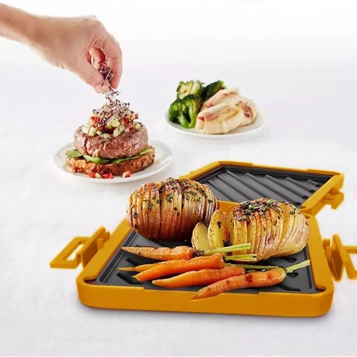 Toasted Sandwich Maker Microwavable Maschine Waffel Mikrowelle Ofen Toastie - Bild 10 von 17