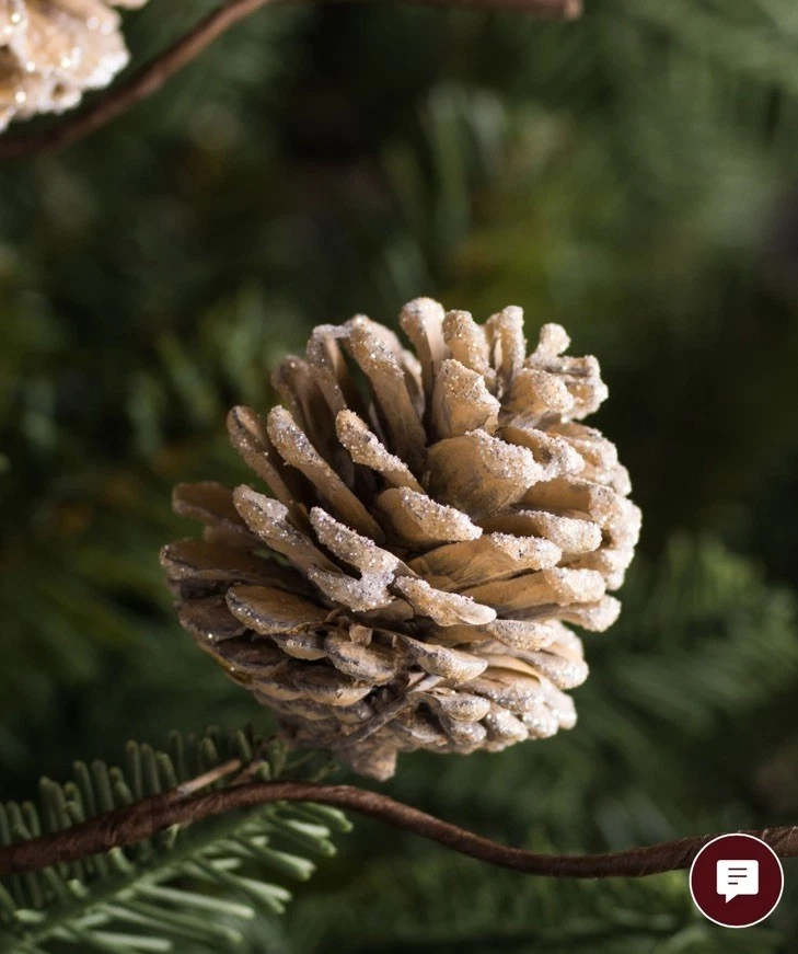 Balsam Hill Taupe Winter Pinecone Tree Picks-Set Of 12 - Image 2 of 4