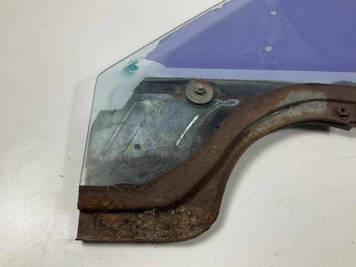 USED, SUPER RUSTY - Left Drivers Side Door Window Glass For 77-78