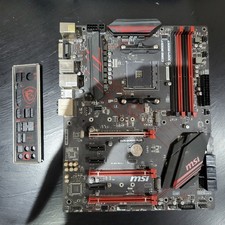 WORKING MSI X370 AM4 Gaming Plus ATX Motherboard READ DESCRIPTION