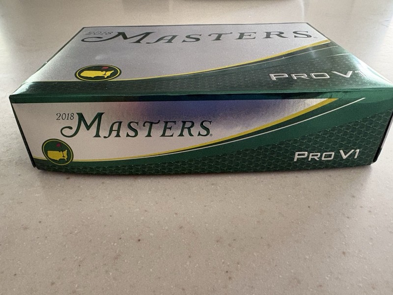 2018 Masters Titleist Pro V1 2018 Masters Golf Balls Dozen 12 White 