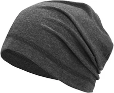 Lightweight Cotton Beanie, Summer Skull Caps, Breathable Thin Sleep Hats for Run