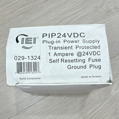 IEI PIP24VDC Plug-In Power Supply 24VDC 1A Transient Protected