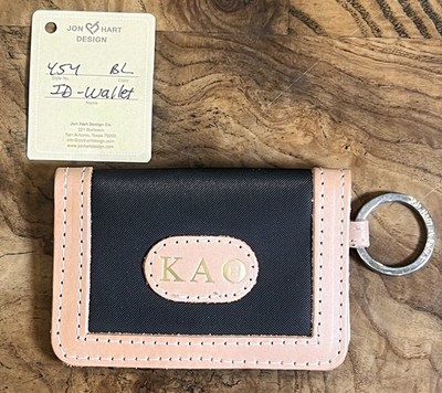NWT Jon Hart Keychain Wallet Greek KAO Kappa Alpha Theta Sorority ID Holder