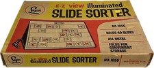 Vintage Logan 1055 Slide Sorter Light Box Viewer Illuminated Metal Photo Graphic