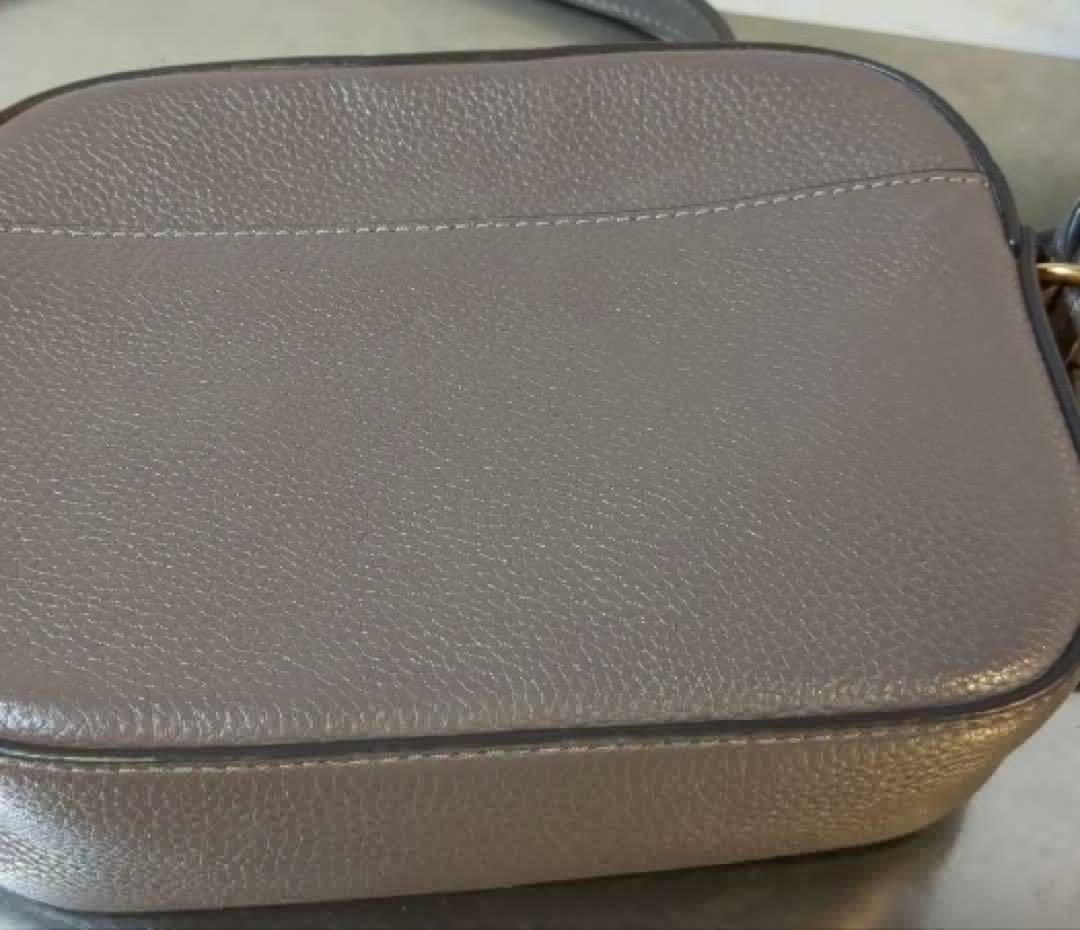 Tory Burch Camera Bag Shoulder Bag Leather Greige Women's From Japan thumbnail 21