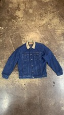Vintage 90 s Wrangler Denim Jacket / Blanket Lined 44 / True to Size Large USA