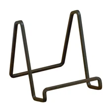 6-Inch Metal Mahogany Painted Square Kitchen Book Holder/Stand, Wire Mini Eas...