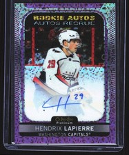 2021-22 O-Pee-Chee Platinum #R-HL Hendrix Lapierre Rookie-Auto-Violet-Pixels