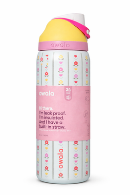 Owala 32oz FreeSip Stainless Steel Flower crown Water Bottle-2025