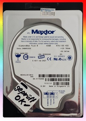 Maxtor DiamondMax Plus 8 IDE 3,5'' 40GB 7.2K 2MB