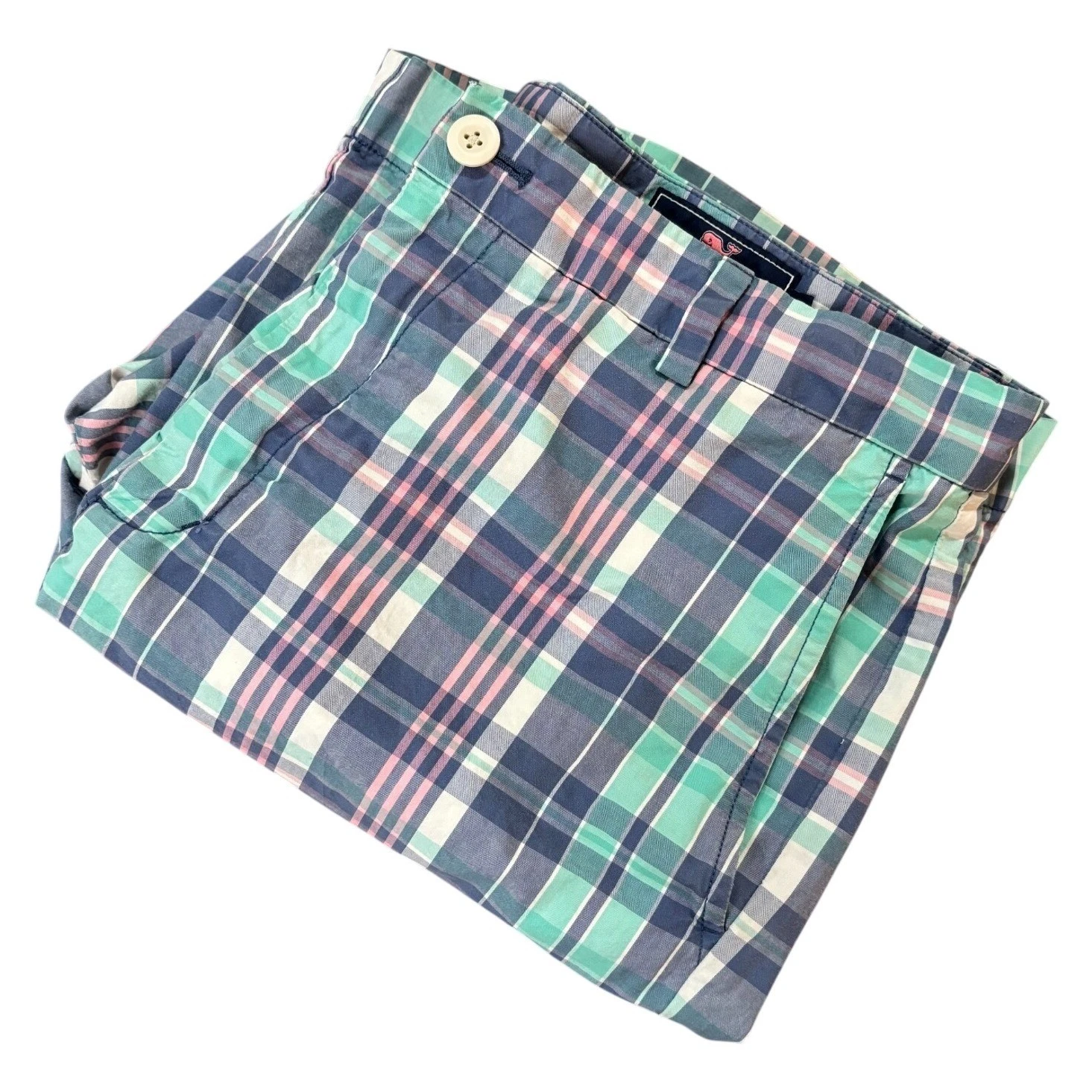 VINEYARD VINES Mens Breaker Shorts 35 Plaid Cotton Casual Preppy Summer