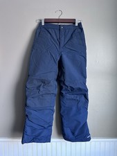 Lands' End Kids Blue Grow-A-Longs Squall Ski Snow Pants Youth Boys Size 10