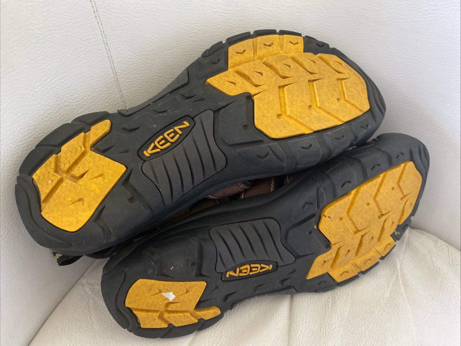 SANDALI UOMO MARRONI KEEN TAGLIA 11 1 2 IMPERMEABILI ESCURSIONISMO CRAVATTA A LEVETTA PUNTA VICINA