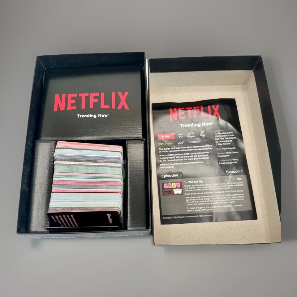 Netflix Trending Now Party Game by Spin Master – 2021 Card Game – Complete - Image 3 of 4