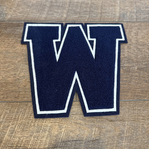 Vintage 1950's Letterman Varsity School Athletic Sports Patch "W" Hand Sewn - Picture 1 of 5