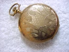 Vintage GOLD FD large antique 1800 Pcln Dial WALTHAM HUNT HUNTER pocket watch