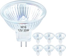 6 Pack LED MR16 5W 12V 35W 50W Halogen Replacement Bulbs GU5.3 Bi-Pin 2700K