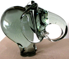 Murano schwere Glas Figur Skulptur Elefant Höhe 15 cm 2,5 kg