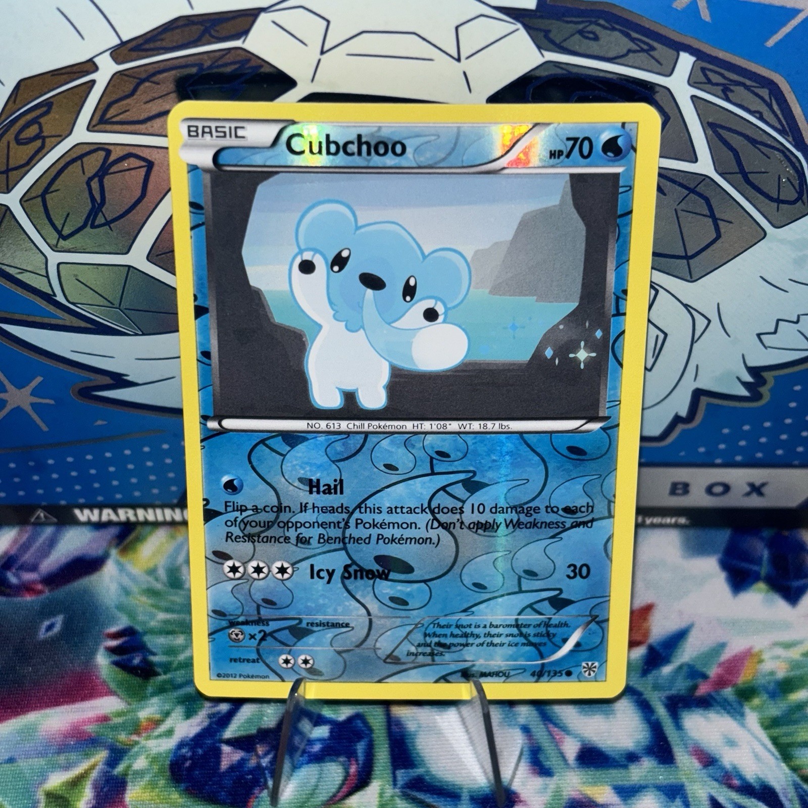 Cubchoo 40/135 Plasma Storm Reverse Holo