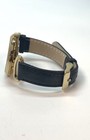 Women's Anne Klein Gold Tone Black Leather Watch, 28.7g — photo 3
