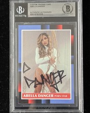 Abella Danger Signed Custom Trading Card Beckett Encapsulated Autograph GOAT COA
