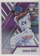 2017 Panini Elite Extra Edition Aspirations Purple 82/100 Charcer Burks Auto fm0