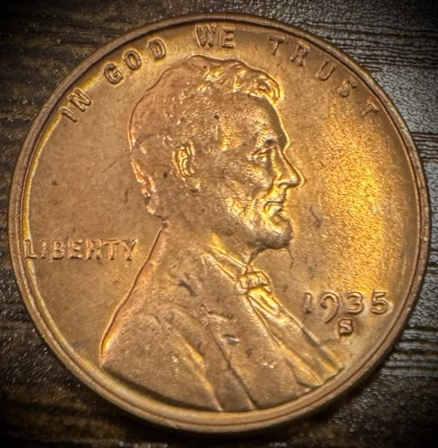 1935-S Lincoln Wheat Cent BU Uncirculated GEM Red #2