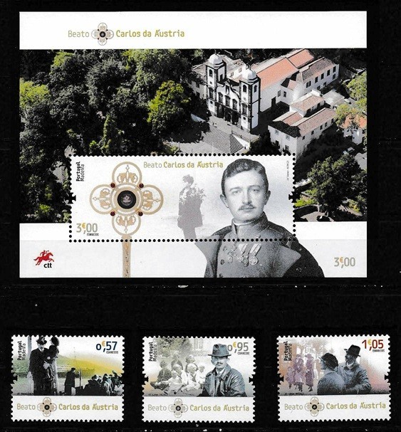 Portugal Madeira 2022 Emp Charles 1 SS & Set 3 SC# 398-401 MNH Mint/Never Hinged