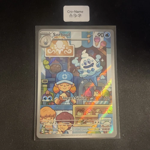 Carte Pokémon SORBOUL Holo AR 190/182 EV4 Faille Paradoxe FR NEUF