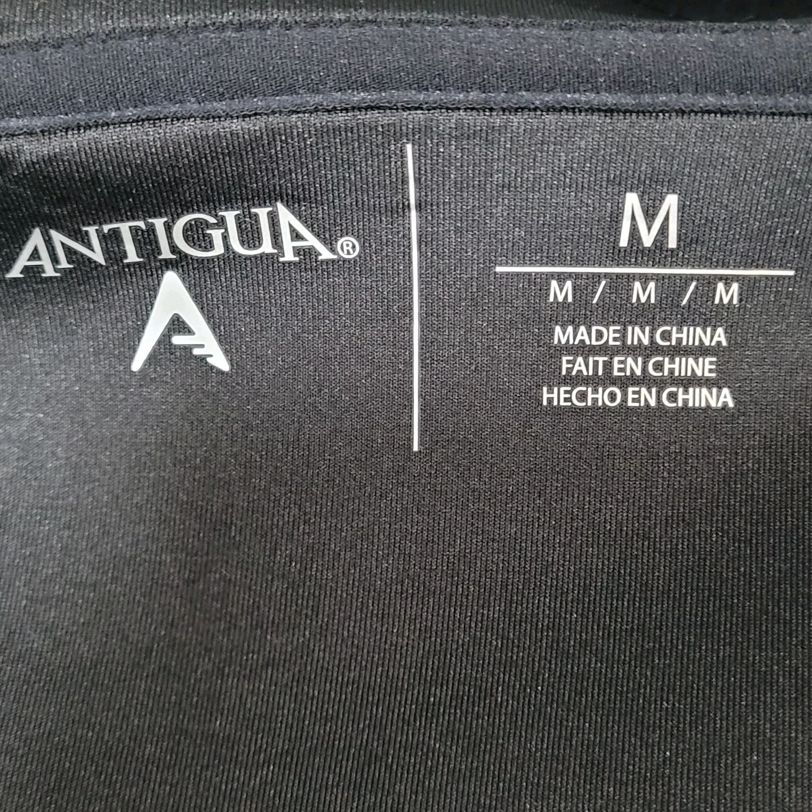 Antigua Black & Blue Falconhead Golf Hooded Full Zip Stretch Jacket Size Medium image 3