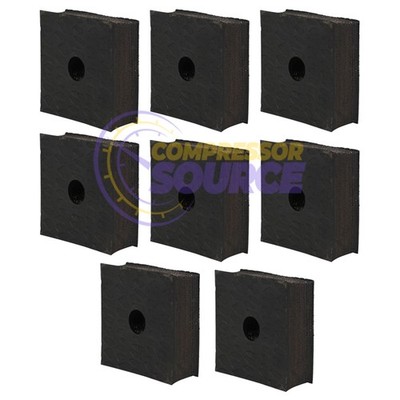 8 Anti Vibration Pad Air Compressor 3x3x1 Isolation 3'' Heavy Duty Rubber USA