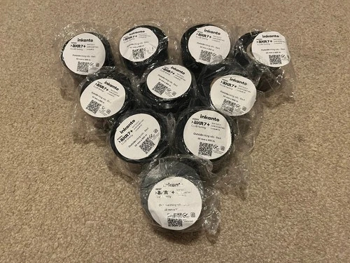 NEW. Inkanto AXR7+ Ink Rolls x 10. 50mm. Ribbon. Zebra Print. Black. Job Lot.