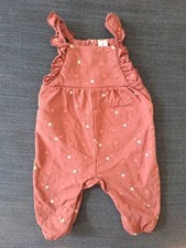 Strampler Romper Einteiler Gr. 56 Topomini  Frühling Sommer Rot Blumen Overall