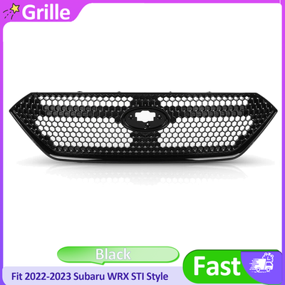 #ad #ad Fit 2022 2023 Subaru WRX STI Style Front Bumper Grille Gloss Black Assembly $37.90