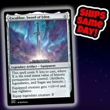 Excalibur Sword Of Eden - Custom Art Magic: The Gathering Playtest Card