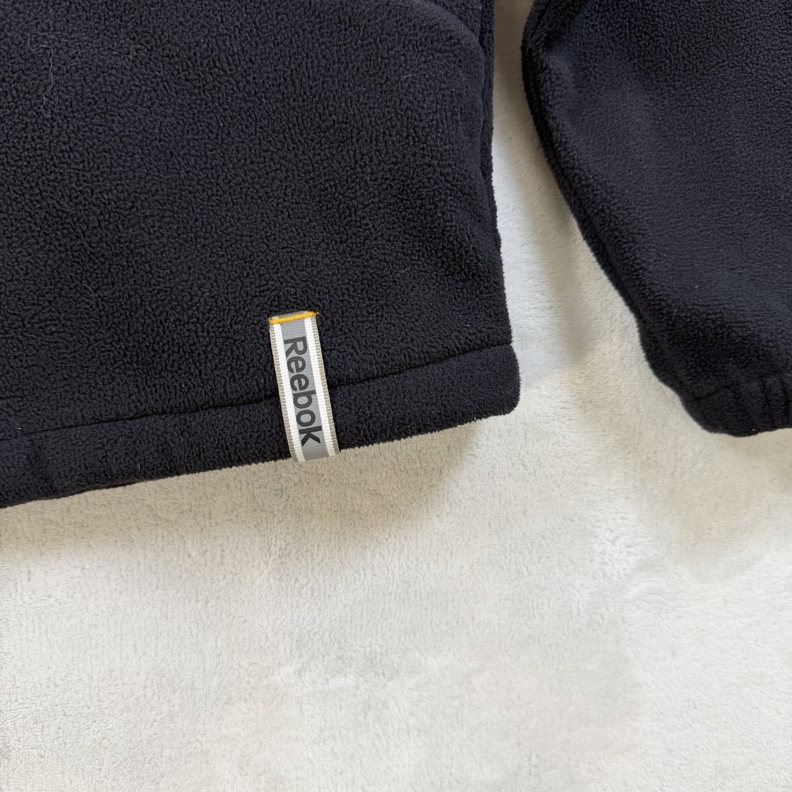 Reebok NFL Pittsburgh Steelers Black Yellow Fleece Jacket Women's Medium thumbnail 3