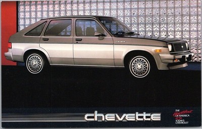 c1980s CHEVROLET CHEVETTE Automobile Advertising Postcard Chevy / Unused