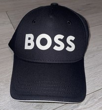 Hugo Boss baseball Hat Cap Adjustable One Size Black White Rrp £55 New