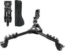 Photography Tripod Dolly Heavy Duty Universal Tripod Wheels W/ 3" Rubber Wheel