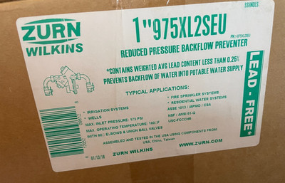 Zurn Wilkins 1-975XL2SEU Reduced Backflow Pressure Assembly (NEW)